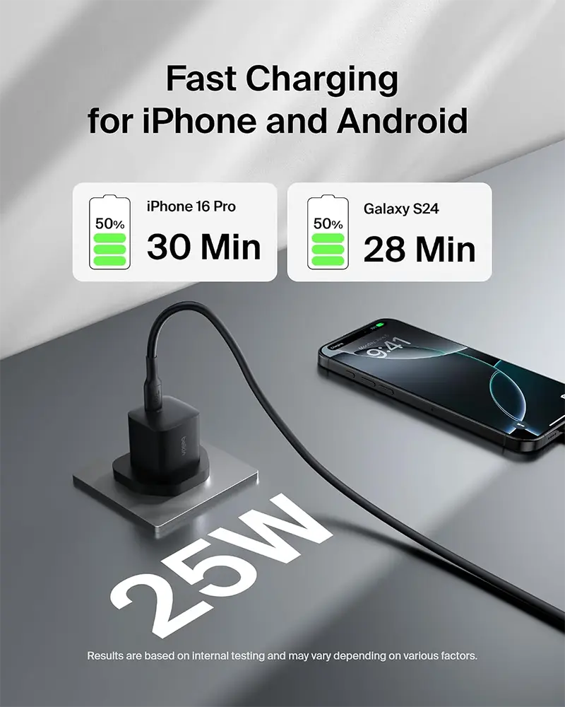 Belkin BoostCharge USB-C Wall Charger 25W