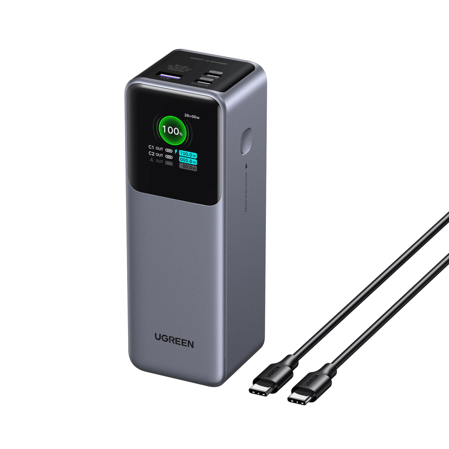 UGREEN Nexode PB722 (35525B) 25000mAh 200W Fast Charging Power Bank - Supports (PD, QC, SCP, PPS) laptops, tablets, and smartphones