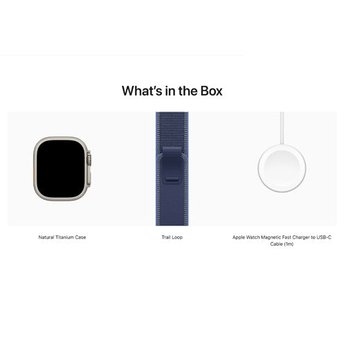 Apple Watch Ultra 3 GPS + Cellular, 49mm - Titanium Case with Trail Loop