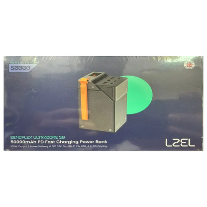 LZEL ZenoFlex UltraCore 50 50000mAh PD Fast Charging Power Bank
