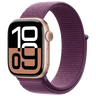 Aluminum Rose Gold Case with Sport Loop - Plum