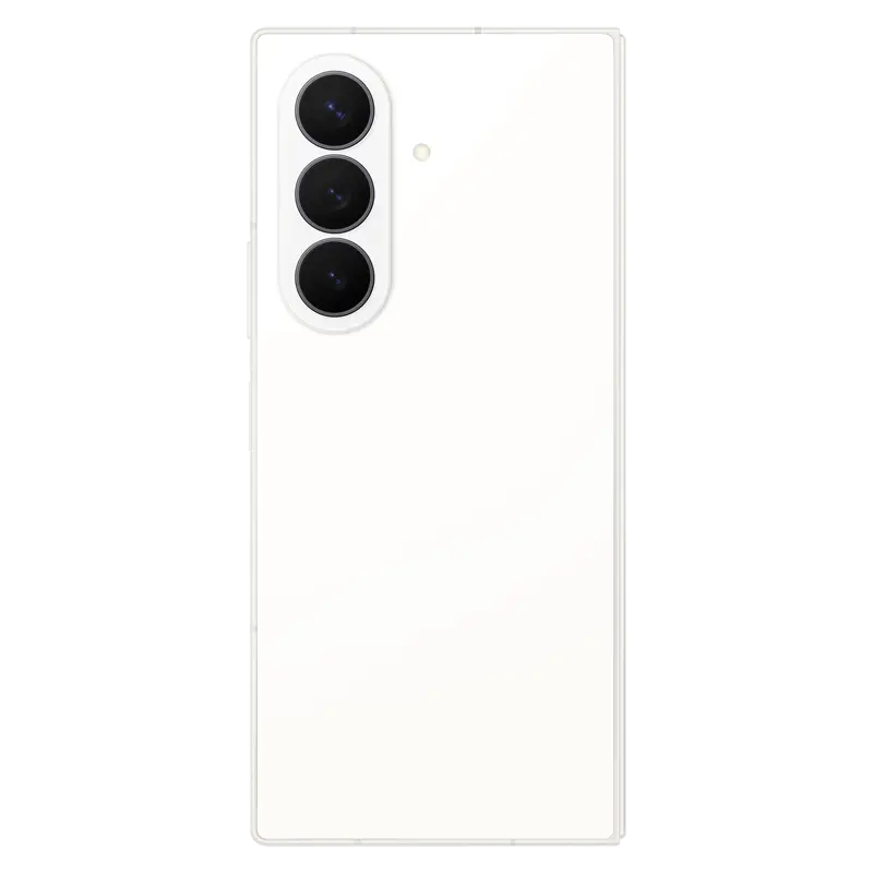 Samsung Galaxy Z Fold8 Ultra Cream rear view with premium finish and triple camera system