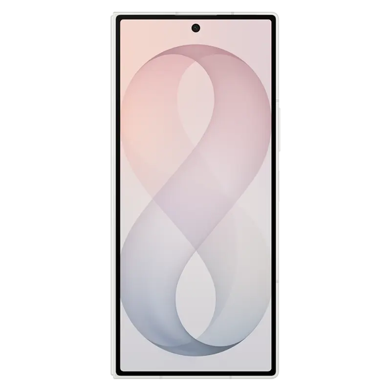 Samsung Galaxy Z Fold8 Ultra Cream front view showing the cover display
