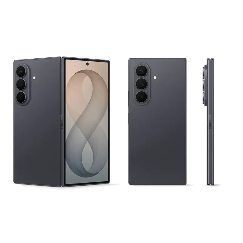 Samsung Galaxy Z Fold8 Ultra Graphite multiple product views including front, back and side profile