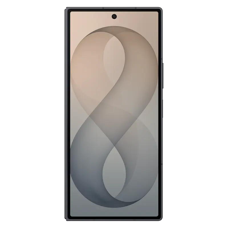 Samsung Galaxy Z Fold8 Ultra Graphite front cover display with slim bezel design