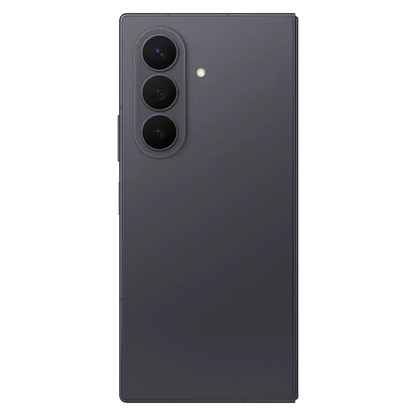 Samsung Galaxy Z Fold8 Ultra Graphite rear view featuring triple camera system