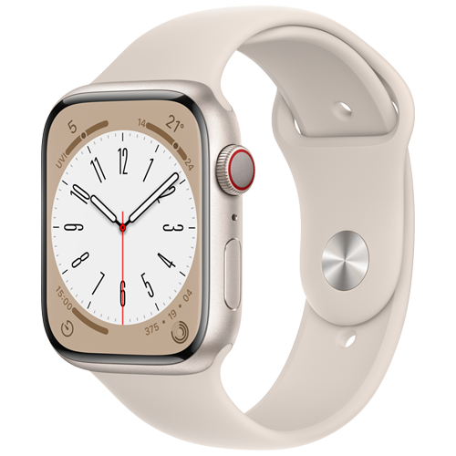 Apple Watch Series 8 GPS + Cellular 41mm with Sport Band - (English Edition)
