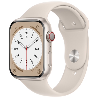 Apple Watch Series 8 GPS + Cellular 41mm with Sport Band - (English Edition)