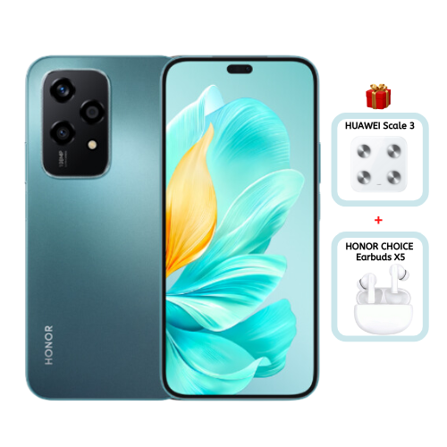 HONOR 200 Lite 5G (8GB+8GB/256GB) - Cyan Lake [with HONOR CHOICE Earbuds X5 + HUAWEI Scale 3 as Early Bird Promo GIFTS]