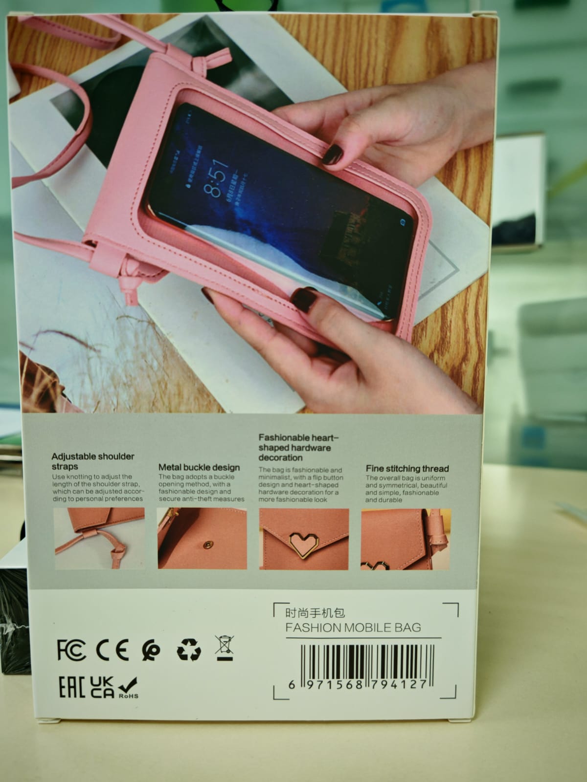 Fashion PU Artificial Leather Sling Shoulder Handbag Small Wallet Purse Cell Phone Crossbody Bag for Women