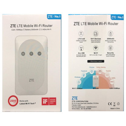 ZTE Portable 4G LTE Mobile Wi-Fi Unlocked Router (MF935N)