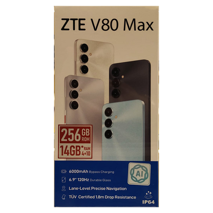 ZTE V80 Max 4G (4GB + 10GB RAM + 256GB Storage)