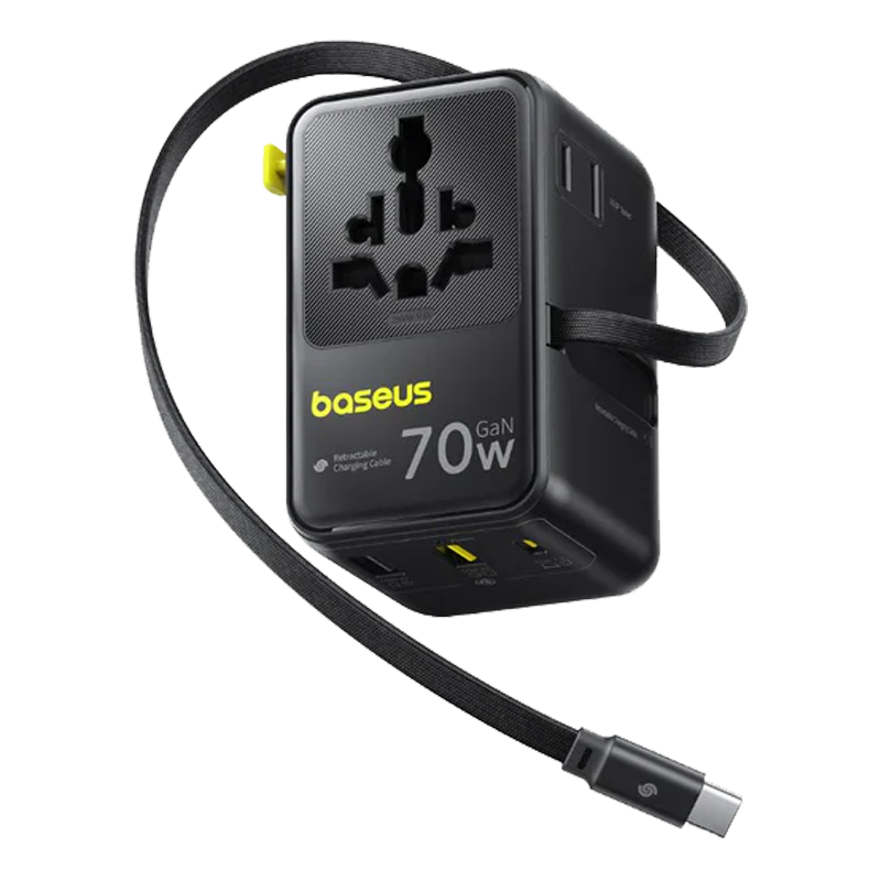 Baseus EnerCore CG11 Universal Travel Adapter 2AC+2U+2C 70W