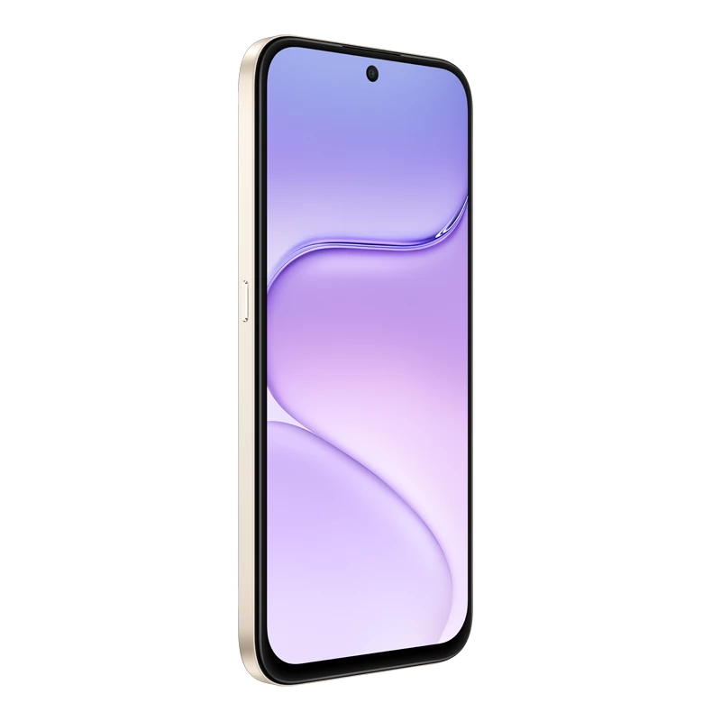 HONOR X7e Plus 5G Desert Gold angled front view