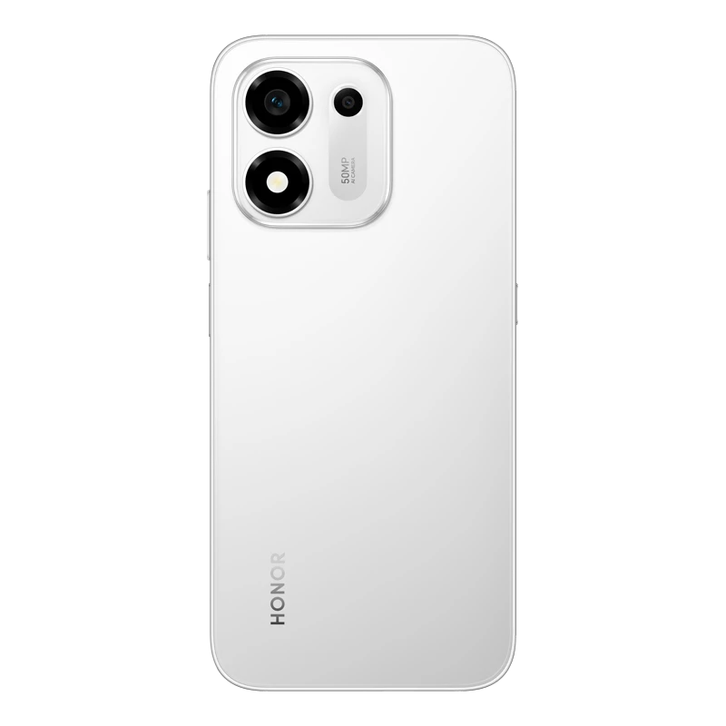 HONOR X7e Plus 5G Meteor Silver rear panel and camera view