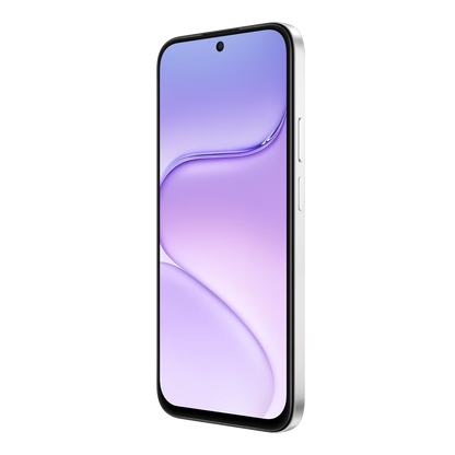 HONOR X7e Plus 5G Meteor Silver right side and front view