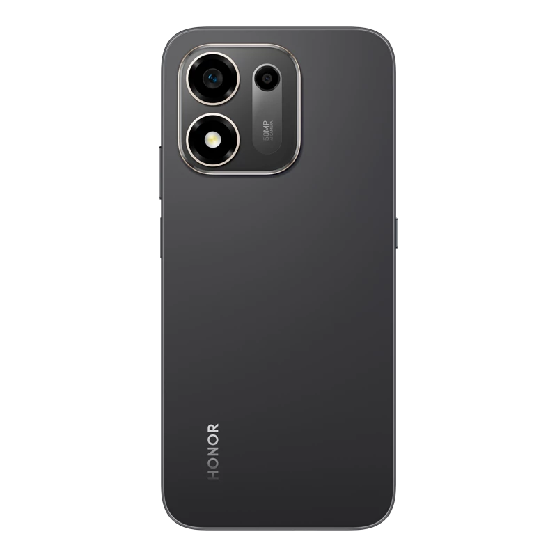 HONOR X7e Plus 5G Velvet Black rear design and camera view