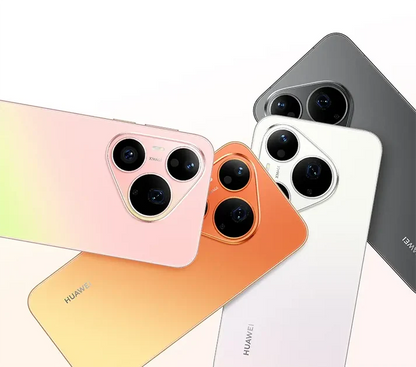 HUAWEI Pura 90s Pro 5G+ available in Orange Soda, Guva Soda and Mulberry Black.