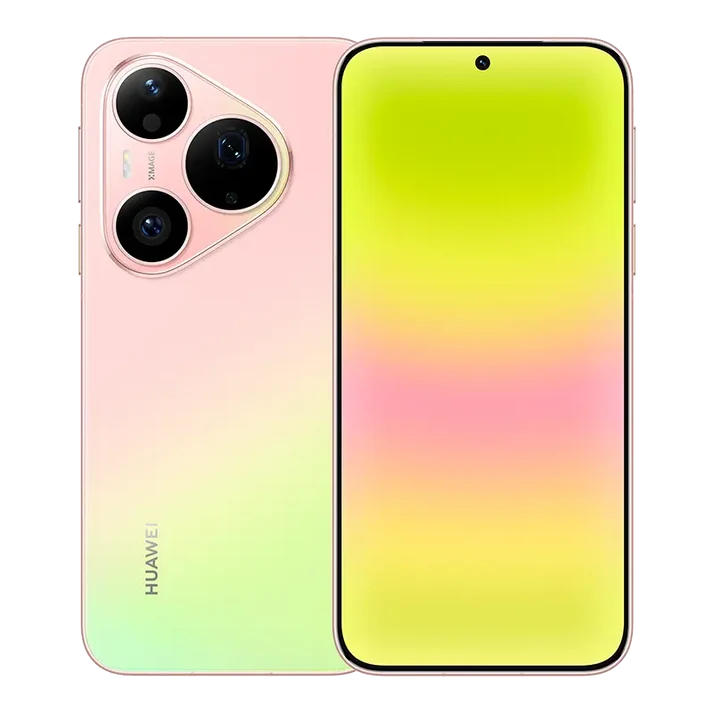 HUAWEI Pura 90s Pro 5G+ in guava-soda showing the front and back design