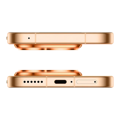 HUAWEI Pura 90s Pro 5G+ Orange Soda top and bottom view