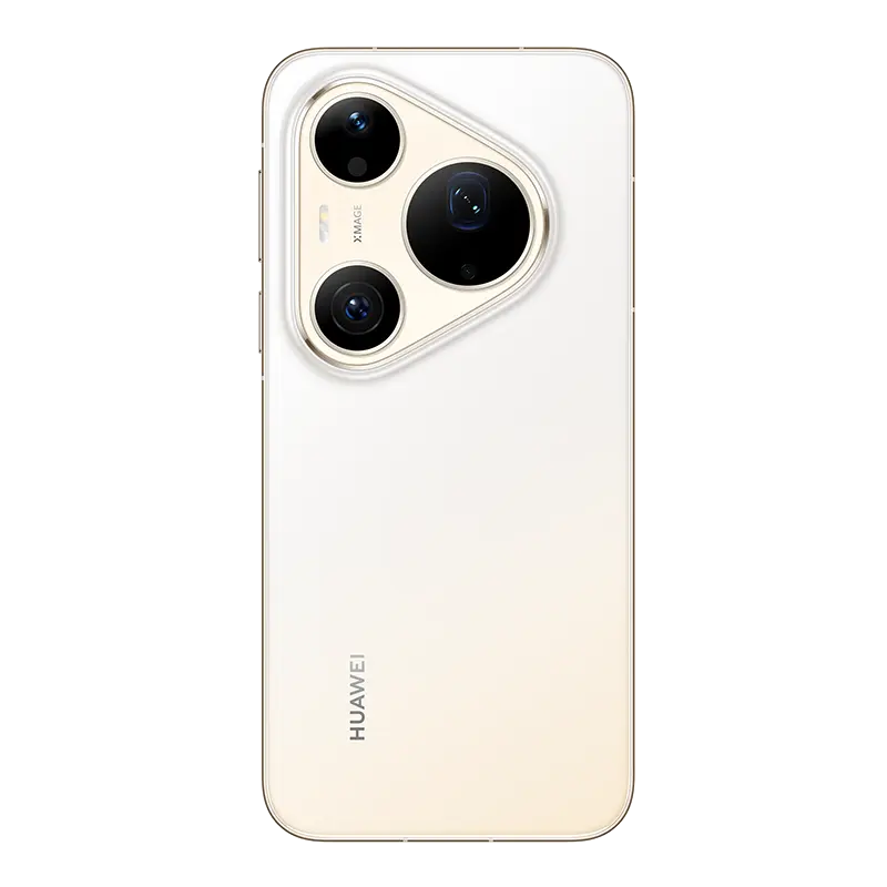 Rear design of HUAWEI Pura 90s Pro Max 5G+ Blush Gold featuring XMAGE triple camera module.
