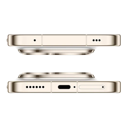 HUAWEI Pura 90s Pro Max 5G+ Orange Ocean top and bottom hardware view with USB Type-C port.
