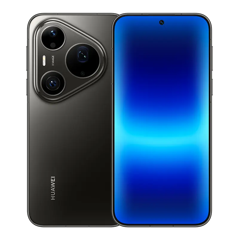 HUAWEI Pura 90s Pro Max 5G+ Graphite Black front display and rear design.
