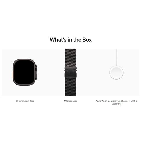 Apple Watch Ultra 3 GPS + Cellular, 49mm - Titanium Case with Titanium Milanese Loop