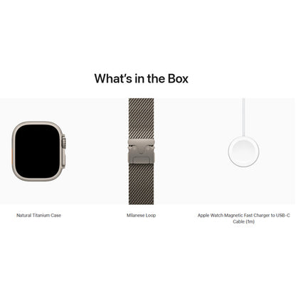 Apple Watch Ultra 3 GPS + Cellular, 49mm - Titanium Case with Titanium Milanese Loop