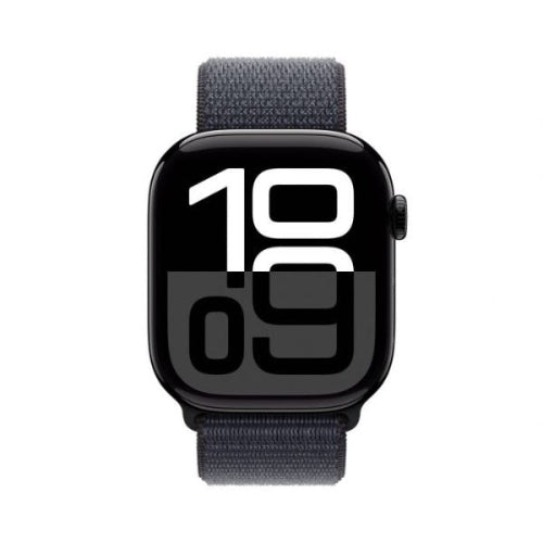 Apple Watch S10 GPS + Cellular 42mm Jet Black Aluminium with Ink Sport Loop (Arabic Edition)