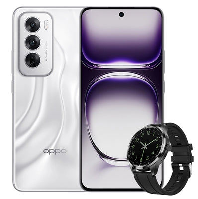 OPPO Reno12 5G (12GB+512GB) - Astro Silver [with calk SMART WATCH as Early Bird Promo GIFT]