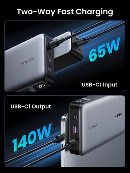 UGREEN PB205 (90597A) 25000mAh 145W Fast Charging Power Bank - Supports (PD, QC, PPS, SCP) laptops, tablets, and smartphones