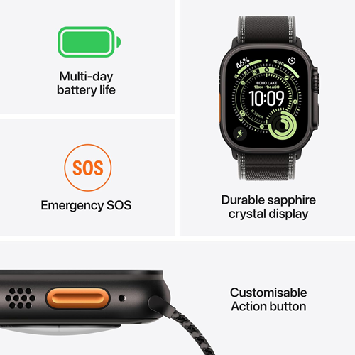 Apple Watch Ultra 3 GPS + Cellular, 49mm - Titanium Case with Ocean Band